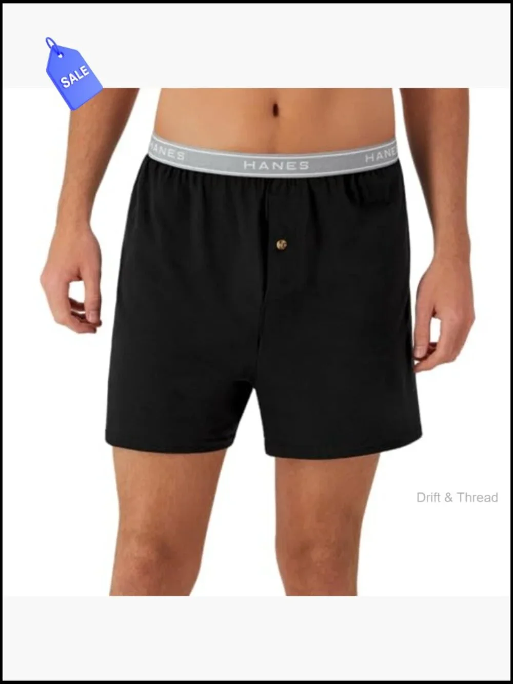 Men's Cotton Knit Boxer Shorts 5-Pack, Breathable Moisture Wicking Underwear